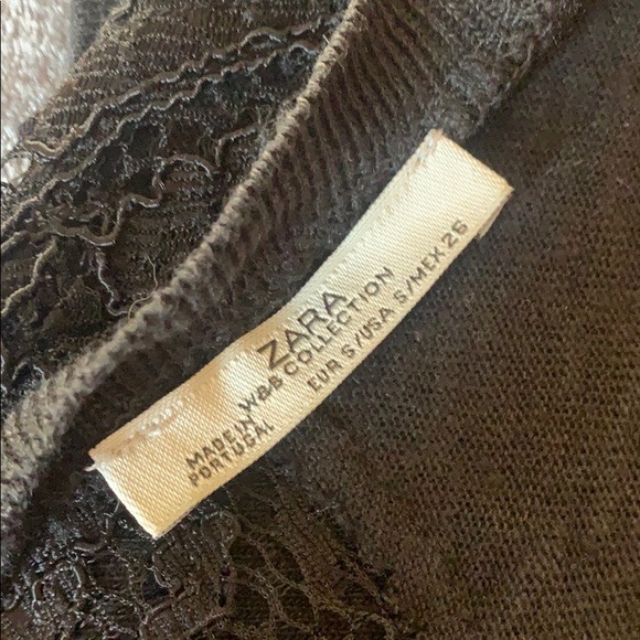Zara Women’s Black Designed Top Size Small - Picture 8 of 8